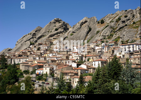 Italien, Basilicata, Regionalpark Dolomiti Lucane, Pietrapertosa Stockfoto