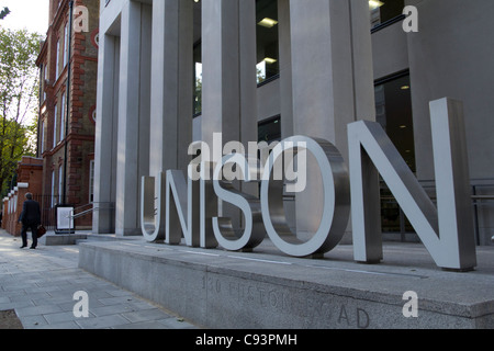 UNISON EU-Hauptquartier, 130 Euston Road, London Stockfoto