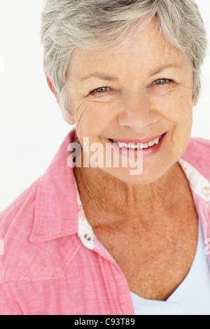 Porträt von senior Frau Stockfoto