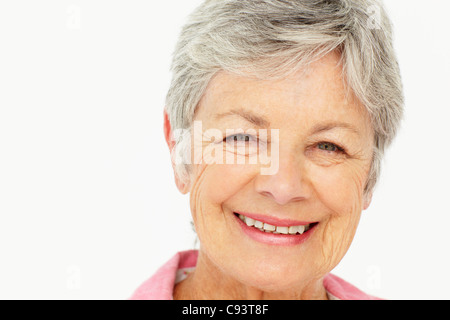 Porträt von senior Frau Stockfoto