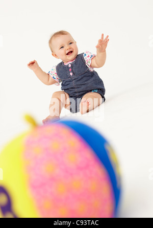 Porträt von glückliches baby Stockfoto