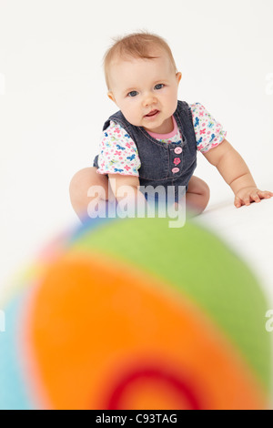 Porträt von glückliches baby Stockfoto