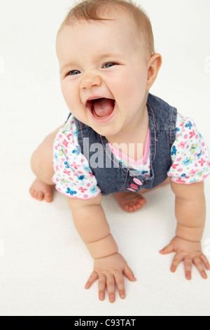 Porträt von glückliches baby Stockfoto