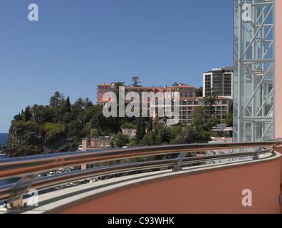 Blick vom Royal Savoy auf das Reids Palace Hotel Hotels an der Küste Funchal Madeira Portugal EU Europa Stockfoto