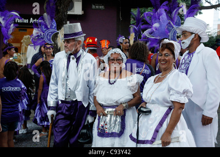 Karnevalsumzug in Montevideo, Uruguay. Stockfoto