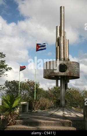 Ernesto Che Guevara an der Spitze des Hügels Capiro (Loma del Capiro) in Santa Clara, Kuba-Denkmal. Stockfoto