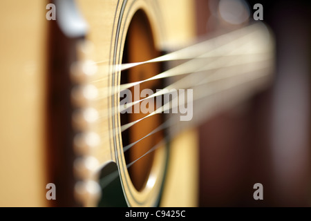 Akustische Gitarre abstrakt Stockfoto