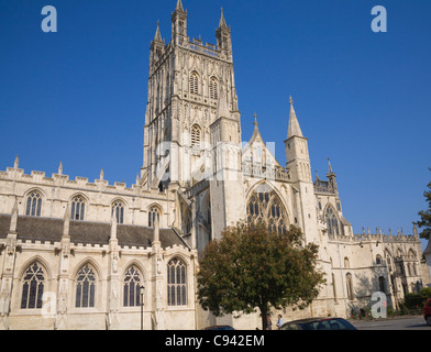 Gloucester in England den Prachtbau, der Kathedrale Stockfoto