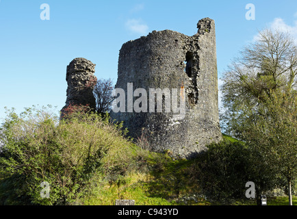 Llandovery Castle, Carmarthenshire, West Wales, UK Stockfoto