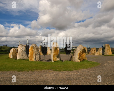 Herrington Country Park Sunderland Tyne & tragen England UK mit Penshaw Denkmal in der Ferne Stockfoto