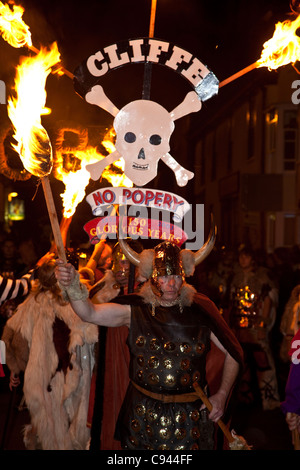 Guy Fawkes (Lagerfeuer) Nacht, Lewes, Sussex, England 2011 Stockfoto