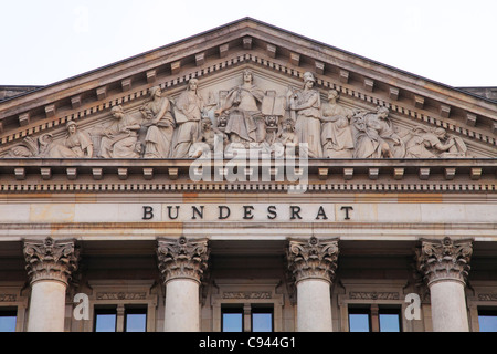 Die Preußischen Herrenhauses auf Leipziger Straße Sitz des Deutschen Bundesrates; Bundesrat der BR Deutschland Stockfoto