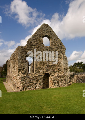 Ruinen eines 12. Jahrhundert am Flussufer Kammer-Blocks oder Constable House Christchurch Dorset England UK Stockfoto