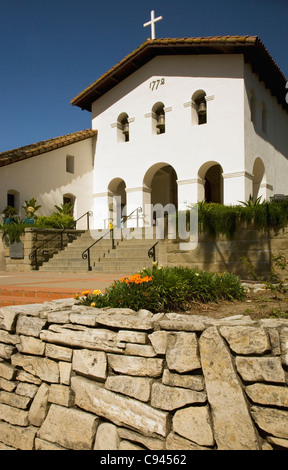 Kalifornien - Mission San Luis Obispo de Tolosa in der Innenstadt von San Luis Obispo. Stockfoto