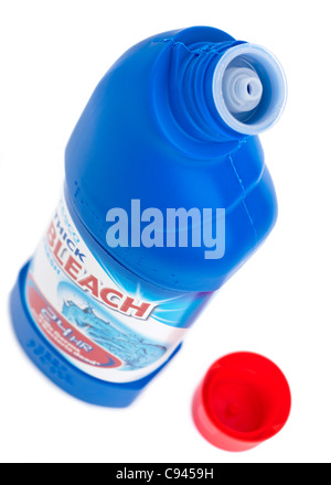 Flasche von Tesco dicken Bleichmittel Stockfoto