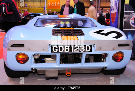 Ford GT40 Golf Rennwagen - The Footman James Classic Motor Show, Birmingham NEC Stockfoto