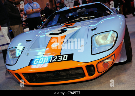 Ford GT40 Golf Rennwagen - The Footman James Classic Motor Show, Birmingham NEC Stockfoto