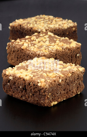 frische herrlich feucht Brownies mit einem tief fudgy Schokoladenaroma Stockfoto