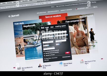 Marriott-website Stockfoto