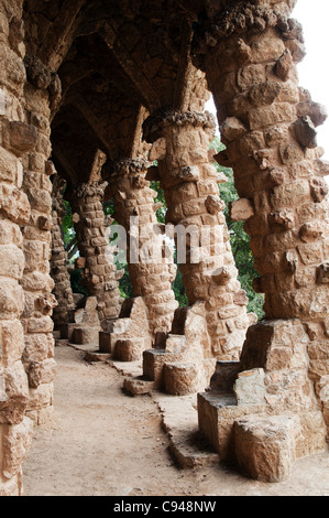 Park Güell, Barcelona, Spanien Stockfoto