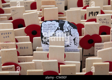 Bereich der Erinnerung in der Westminster Abbey Stockfoto