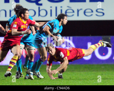 Amiln Challenge Cup, Pool 4: USAP - Exeter Chiefs (Perpignan, 11 Nov. 11) Stockfoto