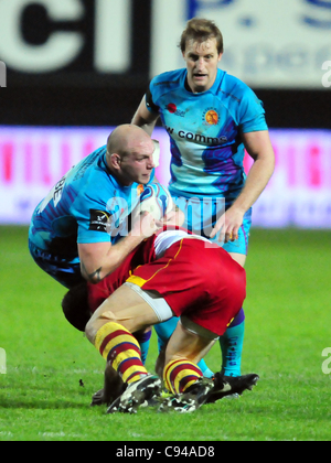 Amiln Challenge Cup, Pool 4: USAP - Exeter Chiefs (Perpignan, 11 Nov. 11) Stockfoto