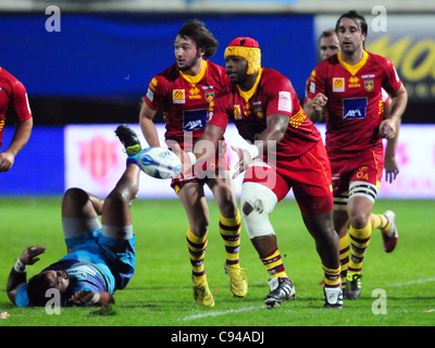 Amiln Challenge Cup, Pool 4: USAP - Exeter Chiefs (Perpignan, 11 Nov. 11) Stockfoto