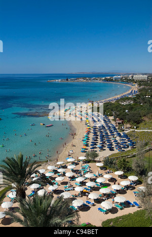 Grecian Bay Beach, Ayia Napa, Zypern Stockfoto