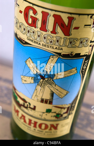 Mahon Gin Menorca Minorca Spanien Stockfoto