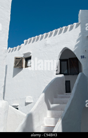 Binibeca Vell-Menorca-Balearen-Spanien Stockfoto