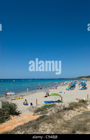 Strand von Santo Tomas Menorca Balearen Spanien Stockfoto