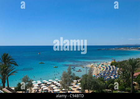 Grecian Bay Beach, Ayia Napa, Zypern Stockfoto