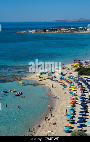 Grecian Bay Beach, Ayia Napa, Zypern Stockfoto