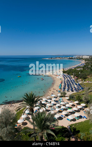 Grecian Bay Beach, Ayia Napa, Zypern Stockfoto