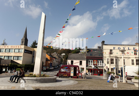 Clifden in Connemara während des jährlichen Festivals der Künste Stockfoto