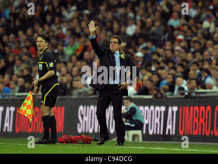 Fabio Capello Manager von England - England Vs Spanien - internationale Fußball Freundschaftsspiele im Wembley-Stadion - 11.12.2011 - obligatorische CREDIT: Martin Dalton/TGSPHOTO - selbst die Abrechnung gilt gegebenenfalls - 0845 094 6026 - contact@tgsphoto.co.uk - verwenden Sie keine offen Stockfoto