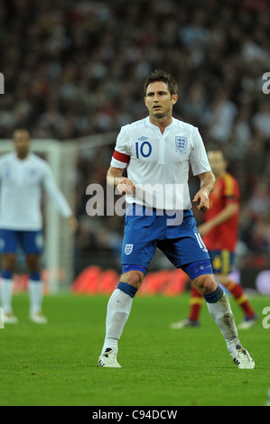 Frank Lampard von England - England gegen Spanien - Internationaler Fußball freundlich im Wembley Stadium - 12/11/2011 - OBLIGATORISCHE CREDIT: Martin Dalton Stockfoto