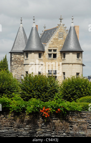 Château du Roi René, Burg des Königs René in Angers an der Loire im Departement Maine-et-Loire in Frankreich Stockfoto