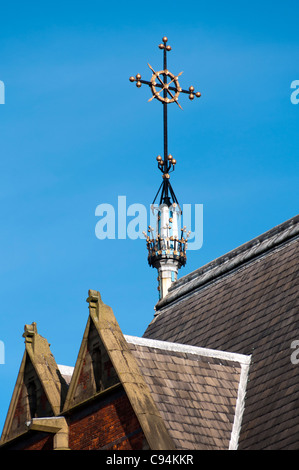 Detail aus Gorton Kloster oder "Kirche und Kloster des Heiligen Franziskus".  E.w. Pugin, 1872.  Gorton, Manchester, England, UK Stockfoto