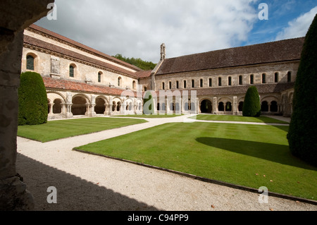 FONTENAY ABTEI MONTBARD, BURGUND FRANKREICH Stockfoto