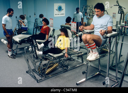 Mitarbeiter ein Fitnessstudio in einem corporate gymnasium Stockfoto