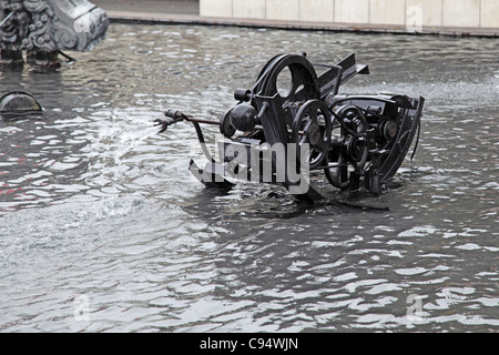 Jean Tinguely Jet-Brunnen Basel Stockfoto