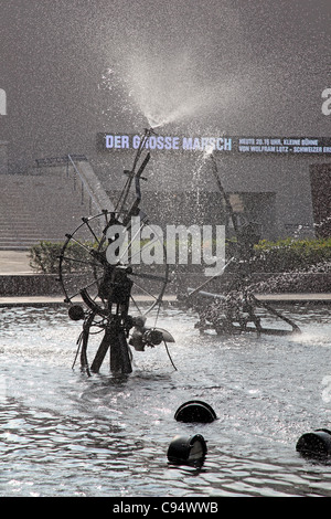 Jean Tinguely Jet-Brunnen Basel Stockfoto