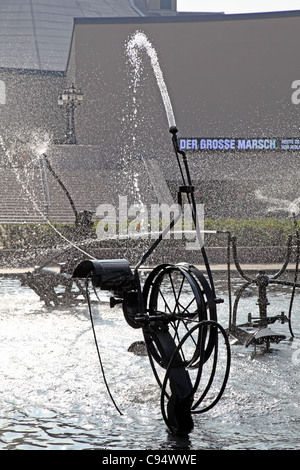 Jean Tinguely Jet-Brunnen Basel Stockfoto