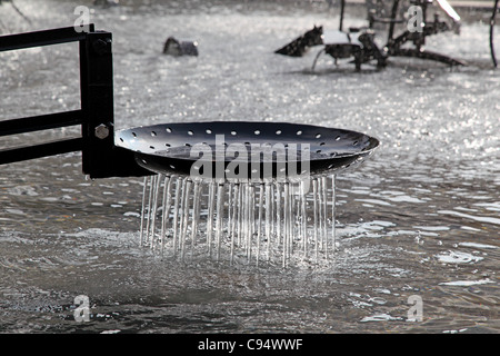 Jean Tinguely Jet-Brunnen Basel Stockfoto