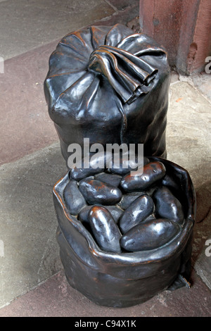 Metal Skull Skulptur Stockfoto