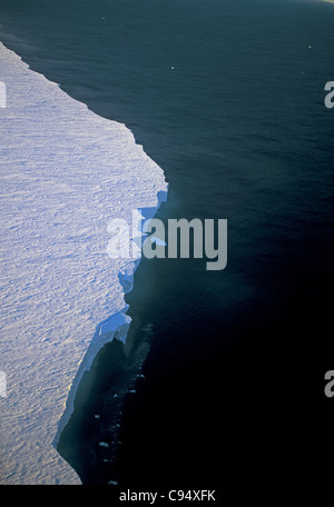 Luftaufnahme der Ross-Schelfeis, Ross-Meer, Antarktis Stockfoto