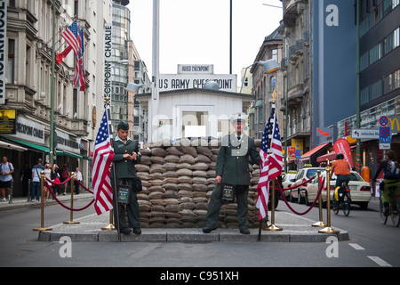 Checkpoint Charlie, Berlin, Deutschland Stockfoto