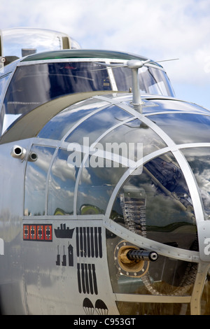 Eine Außenansicht des "Lucky Bat' a Jahrgang 2. Weltkrieg Replik eines B - 25D Mitchell mittlerer Bomber Rumpfes Stockfoto